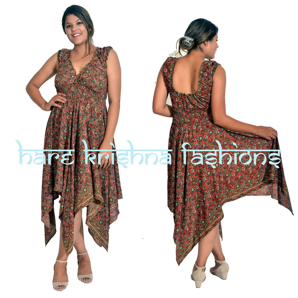 Silk Raber Choli Zig-Zag Dress