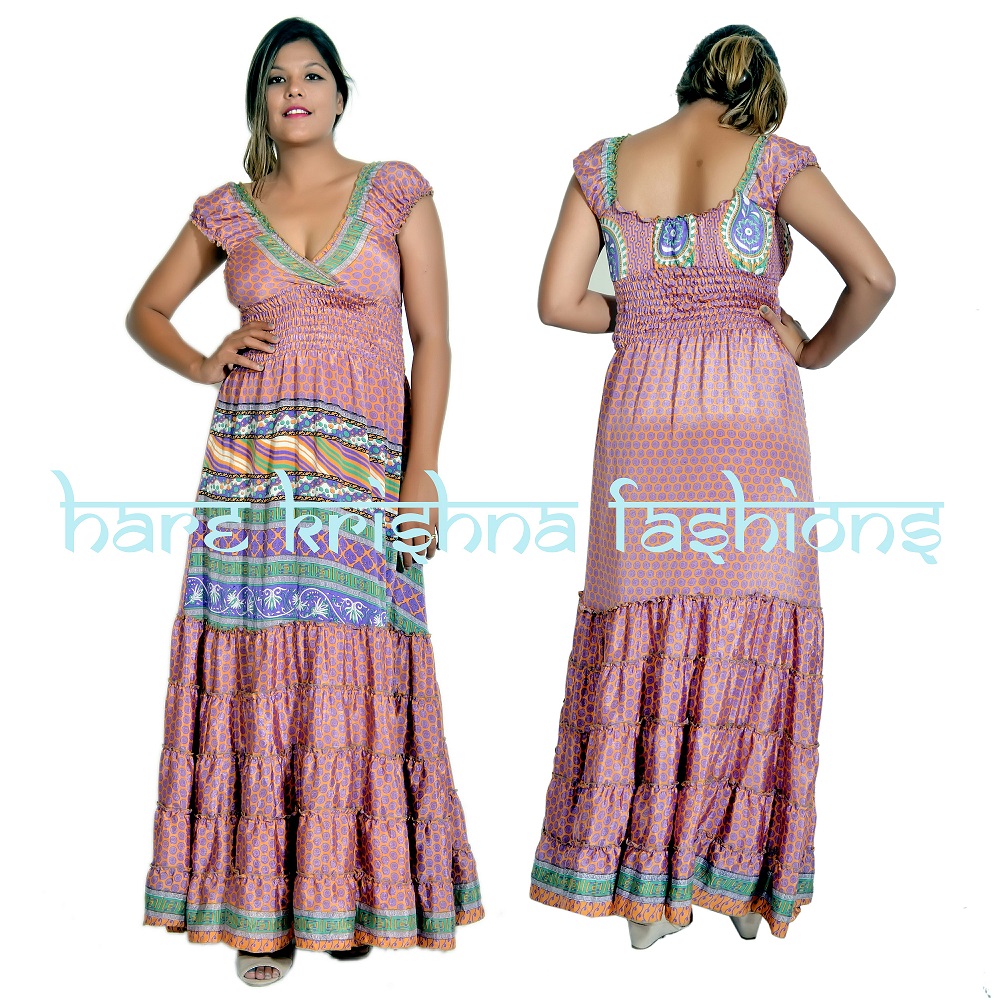 Silk Raber Choli Dress Vintage Silk 