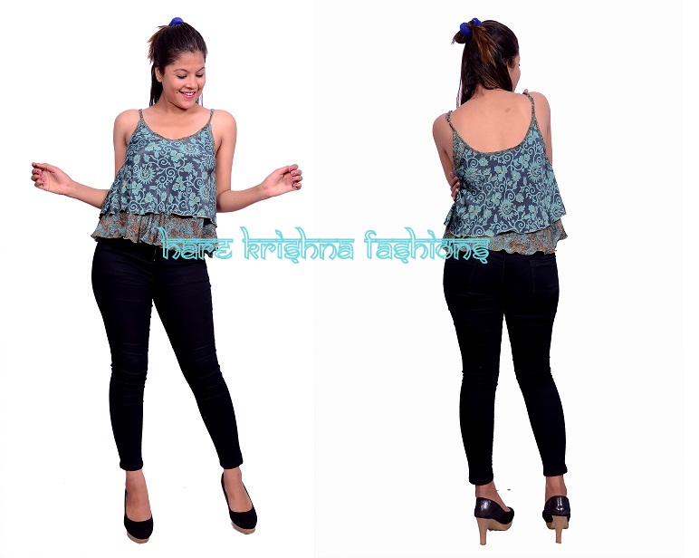 Silk Reversible Short Double Top