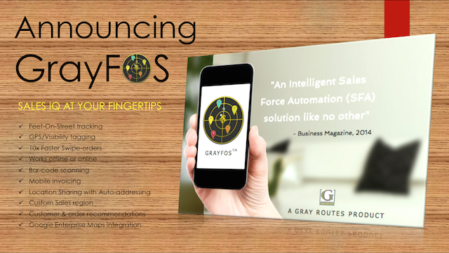 Announcing GrayFOS Sales iQ
